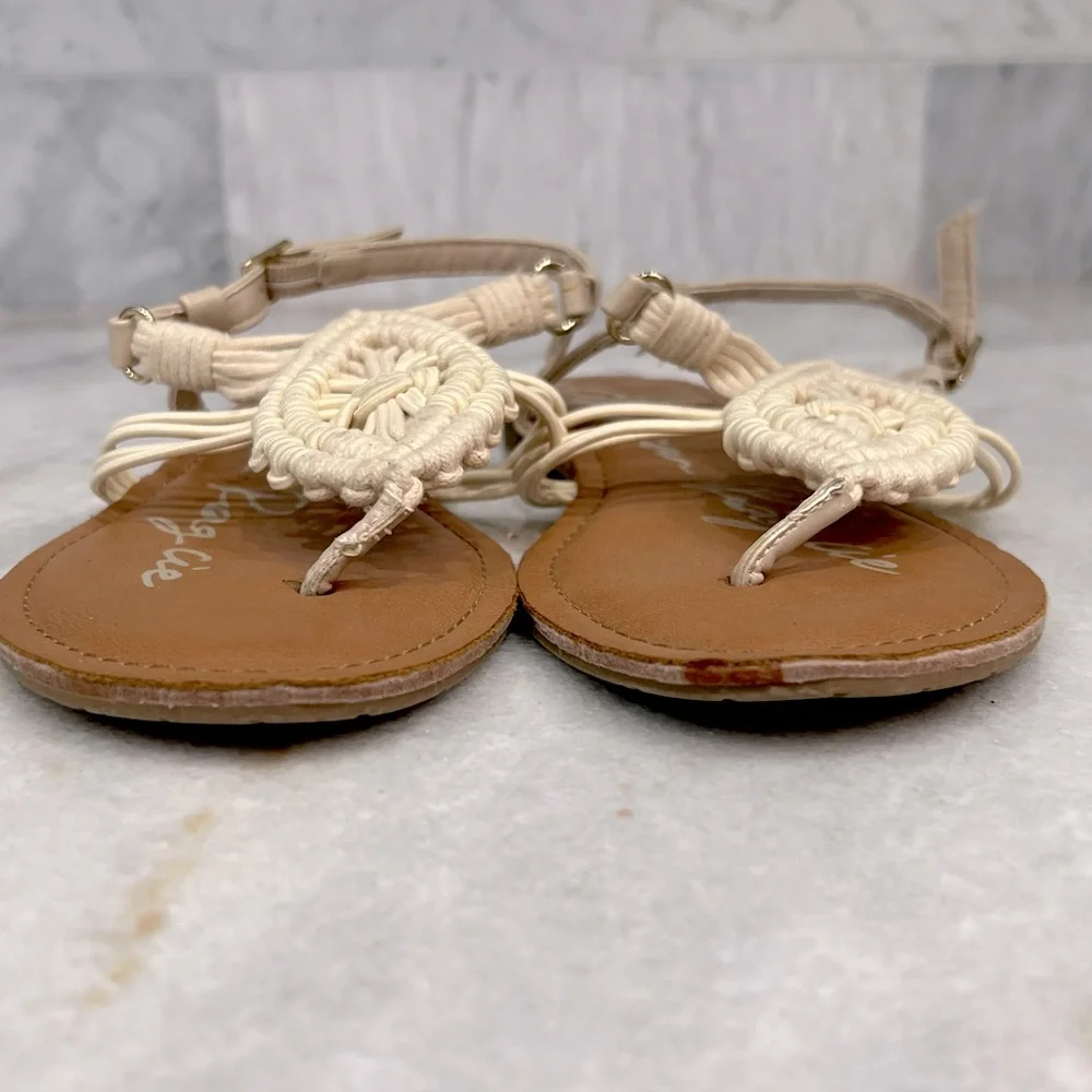 American Rag Open Toe Crochet Sandal Sz 7.5 - Picture 4 of 10